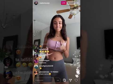 Malu Trevejo Nude Instagram live Stream - CamBeauties