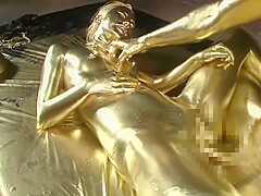 Gold Body Paint Porn photo 15